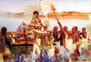 El hallazgo de Moisés de Lawrence Alma Tadema